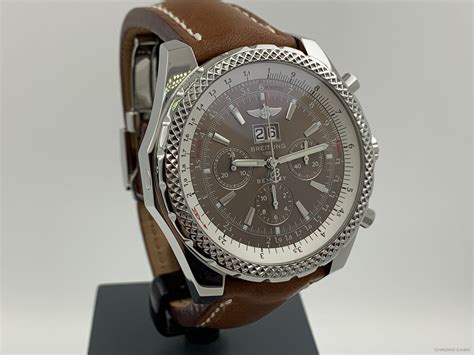 breitling bentley brown leather strap|breitling bentley 6.75.